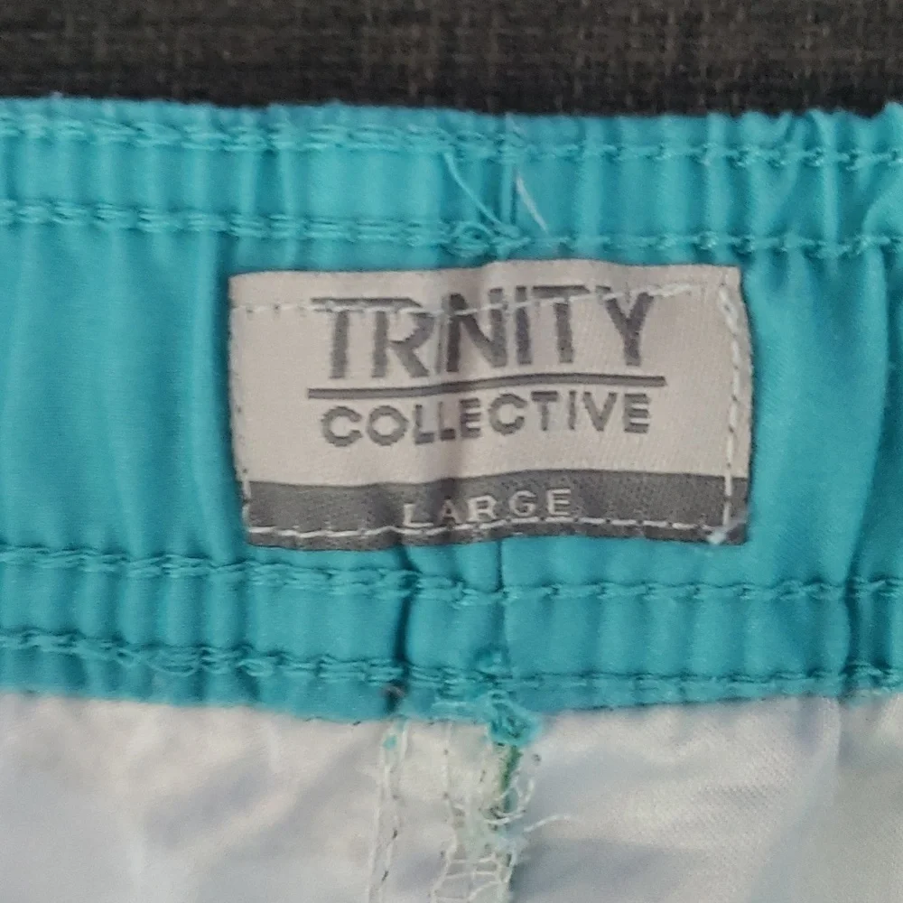 Men's Trinity Collective Pineapple Slim-Fit Elastic Swim Shorts, Size L